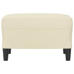 vidaXL Taburet, crem, 60x50x41 cm, piele ecologică vidaXL Taburet, crem, 60x50x41 cm, piele ecologică