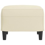 vidaXL Taburet, crem, 60x50x41 cm, piele ecologică vidaXL Taburet, crem, 60x50x41 cm, piele ecologică