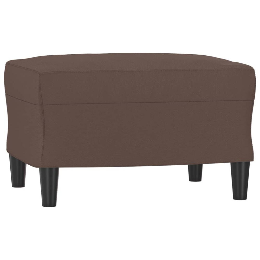 vidaXL Taburet, maro, 60x50x41 cm, piele ecologică