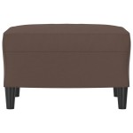 vidaXL Taburet, maro, 60x50x41 cm, piele ecologică vidaXL Taburet, maro, 60x50x41 cm, piele ecologică