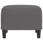 vidaXL Taburet, gri, 60x50x41 cm, piele ecologică vidaXL Taburet, gri, 60x50x41 cm, piele ecologică