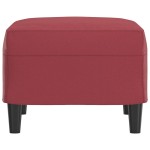vidaXL Taburet, roșu vin, 60x50x41 cm, piele ecologică vidaXL Taburet, roșu vin, 60x50x41 cm, piele ecologică