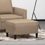 vidaXL Taburet, cappuccino, 60x50x41 cm, piele ecologică vidaXL Taburet, cappuccino, 60x50x41 cm, piele ecologică