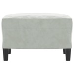 vidaXL Taburet, gri deschis, 60x50x41 cm, catifea vidaXL Taburet, gri deschis, 60x50x41 cm, catifea