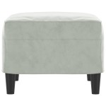 vidaXL Taburet, gri deschis, 60x50x41 cm, catifea vidaXL Taburet, gri deschis, 60x50x41 cm, catifea