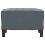 vidaXL Taburet, gri închis, 60x50x41 cm, catifea vidaXL Taburet, gri închis, 60x50x41 cm, catifea