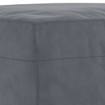 vidaXL Taburet, gri închis, 60x50x41 cm, catifea vidaXL Taburet, gri închis, 60x50x41 cm, catifea