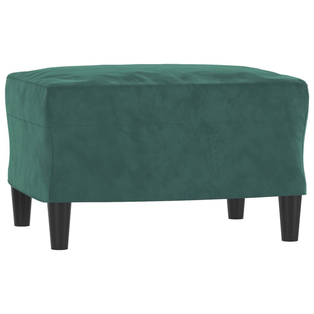 vidaXL Taburet, verde închis, 60x50x41 cm, catifea