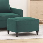 vidaXL Taburet, verde închis, 60x50x41 cm, catifea vidaXL Taburet, verde închis, 60x50x41 cm, catifea