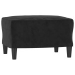 vidaXL Taburet, negru, 60x50x41 cm, catifea vidaXL Taburet, negru, 60x50x41 cm, catifea
