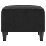 vidaXL Taburet, negru, 60x50x41 cm, catifea vidaXL Taburet, negru, 60x50x41 cm, catifea