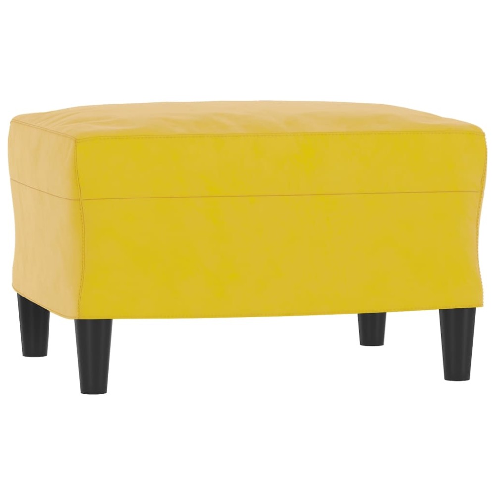 vidaXL Taburet, galben, 60x50x41 cm, catifea