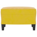 vidaXL Taburet, galben, 60x50x41 cm, catifea vidaXL Taburet, galben, 60x50x41 cm, catifea