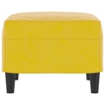 vidaXL Taburet, galben, 60x50x41 cm, catifea vidaXL Taburet, galben, 60x50x41 cm, catifea