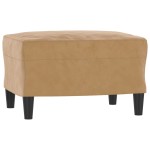 vidaXL Taburet, maro, 60x50x41 cm, catifea vidaXL Taburet, maro, 60x50x41 cm, catifea