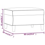 vidaXL Taburet, maro, 60x50x41 cm, catifea vidaXL Taburet, maro, 60x50x41 cm, catifea
