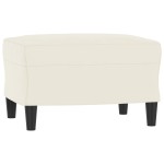 vidaXL Taburet, crem, 60x50x41 cm, catifea vidaXL Taburet, crem, 60x50x41 cm, catifea