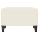 vidaXL Taburet, crem, 60x50x41 cm, catifea vidaXL Taburet, crem, 60x50x41 cm, catifea