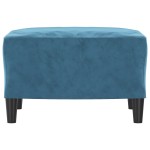 vidaXL Taburet, albastru, 60x50x41 cm, catifea vidaXL Taburet, albastru, 60x50x41 cm, catifea