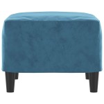 vidaXL Taburet, albastru, 60x50x41 cm, catifea vidaXL Taburet, albastru, 60x50x41 cm, catifea