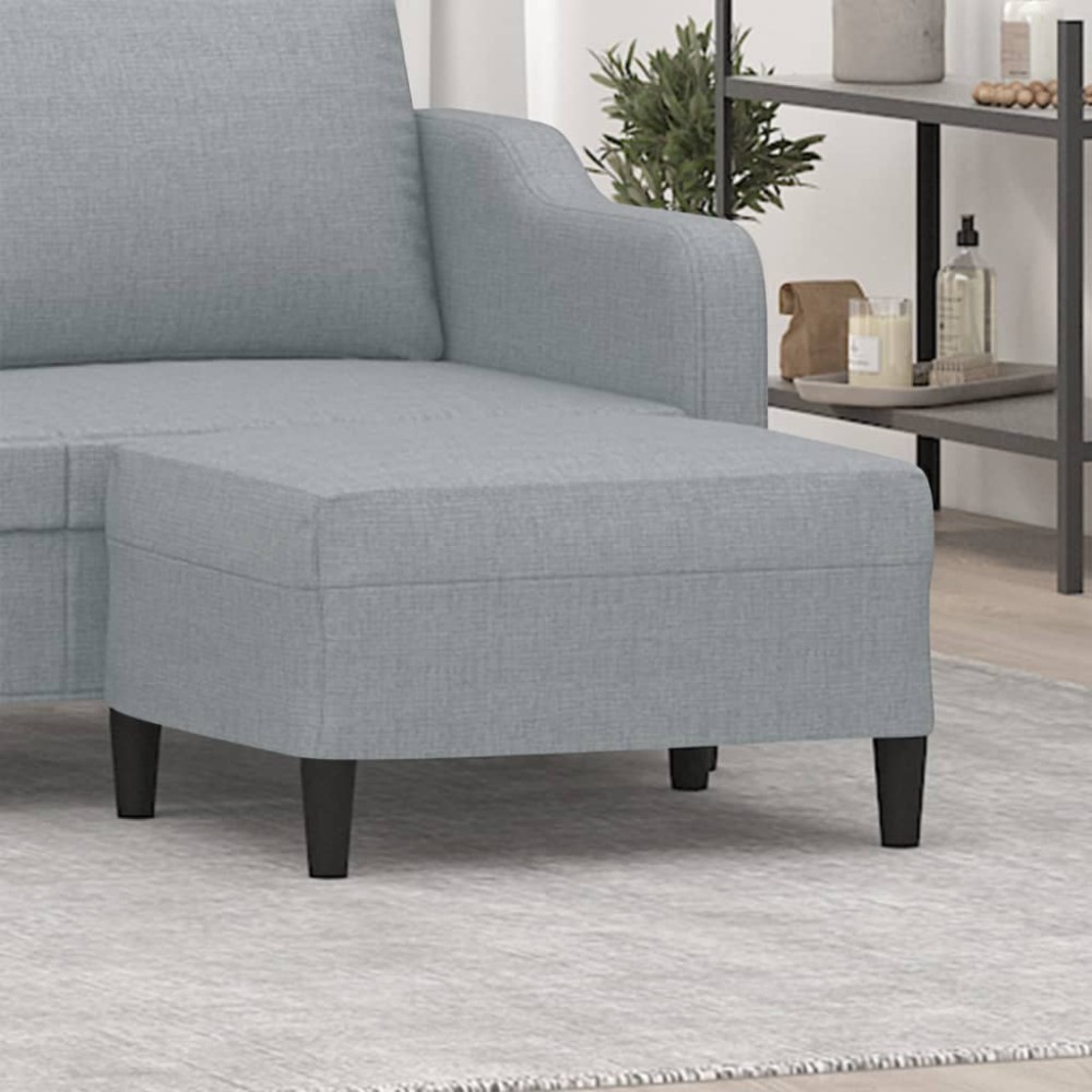 vidaXL Taburet, gri deschis, 70x55x41 cm, material textil