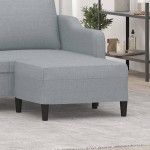 vidaXL Taburet, gri deschis, 70x55x41 cm, material textil vidaXL Taburet, gri deschis, 70x55x41 cm, material textil