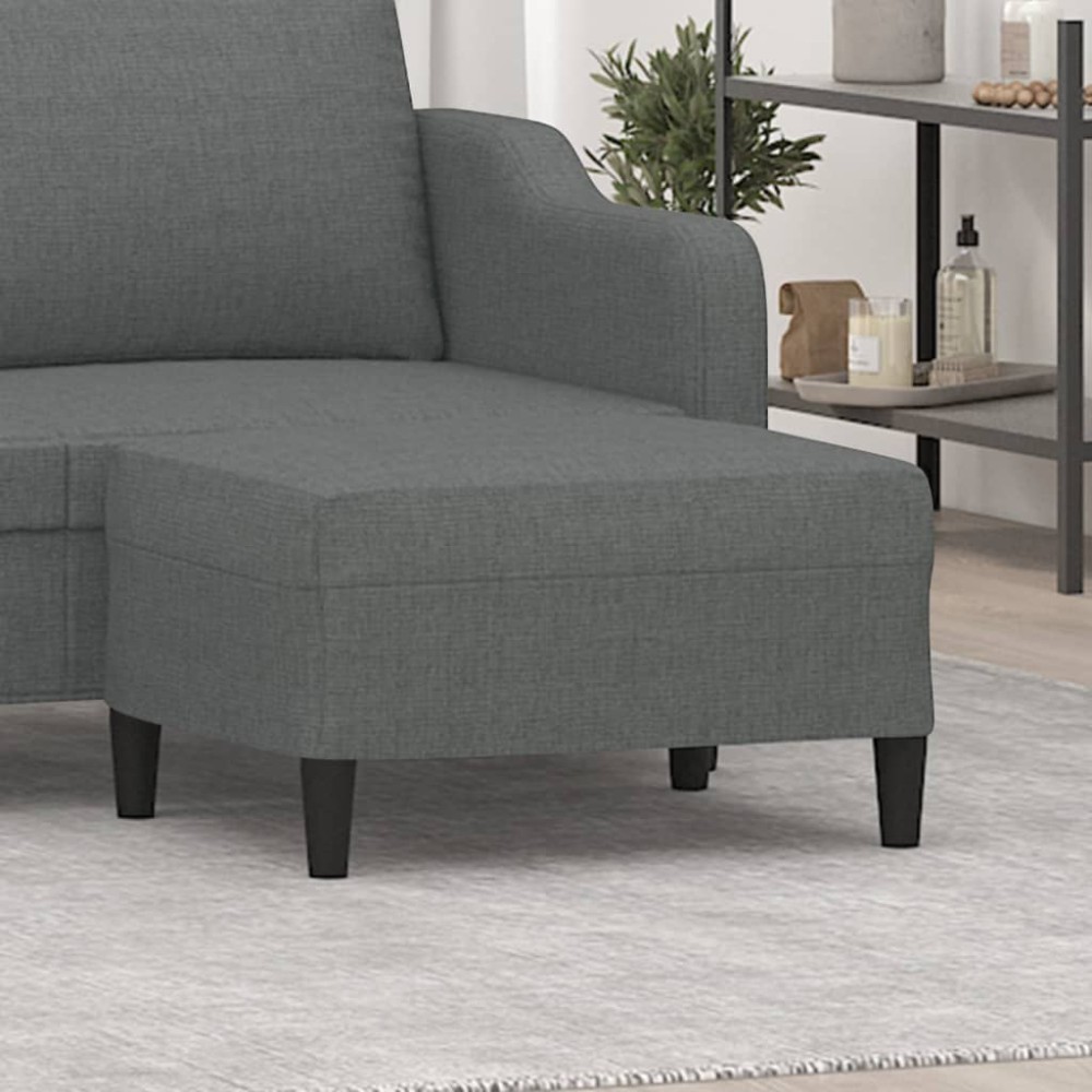 vidaXL Taburet, gri închis, 70x55x41 cm, material textil