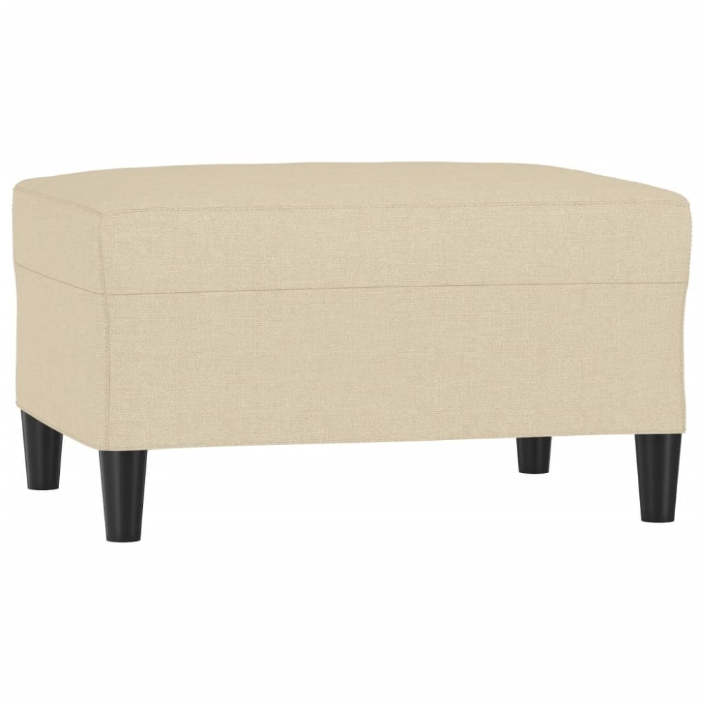 vidaXL Taburet, crem, 70x55x41 cm, material textil