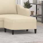 vidaXL Taburet, crem, 70x55x41 cm, material textil vidaXL Taburet, crem, 70x55x41 cm, material textil
