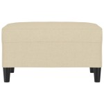 vidaXL Taburet, crem, 70x55x41 cm, material textil vidaXL Taburet, crem, 70x55x41 cm, material textil