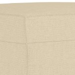 vidaXL Taburet, crem, 70x55x41 cm, material textil vidaXL Taburet, crem, 70x55x41 cm, material textil