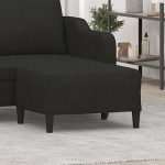 vidaXL Taburet, negru, 70x55x41 cm, material textil vidaXL Taburet, negru, 70x55x41 cm, material textil