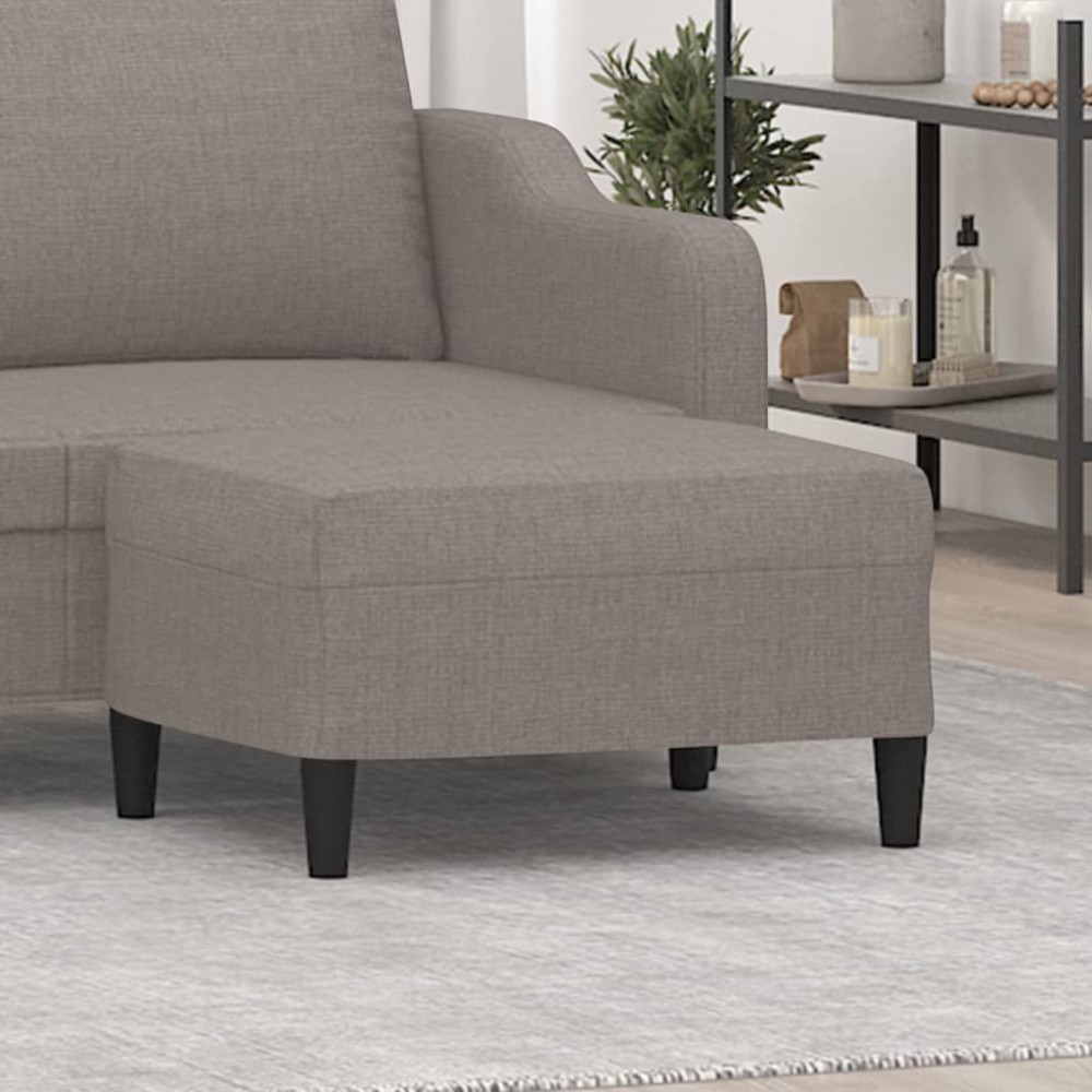 vidaXL Taburet, gri taupe, 70x55x41 cm, material textil
