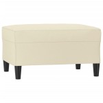 vidaXL Taburet, crem, 70x55x41 cm, piele ecologică vidaXL Taburet, crem, 70x55x41 cm, piele ecologică