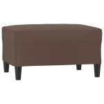 vidaXL Taburet, maro, 70x55x41 cm, piele ecologică vidaXL Taburet, maro, 70x55x41 cm, piele ecologică