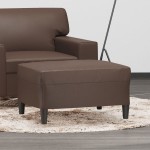 vidaXL Taburet, maro, 70x55x41 cm, piele ecologică vidaXL Taburet, maro, 70x55x41 cm, piele ecologică