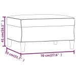 vidaXL Taburet, maro, 70x55x41 cm, piele ecologică vidaXL Taburet, maro, 70x55x41 cm, piele ecologică