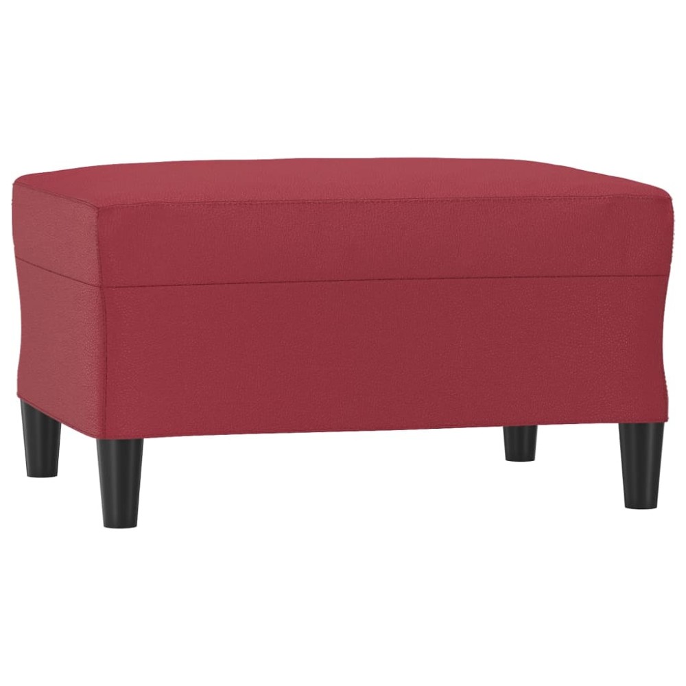 vidaXL Taburet, roșu vin, 70x55x41 cm, piele ecologică