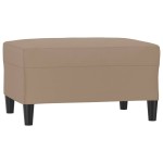 vidaXL Taburet, cappuccino, 70x55x41 cm, piele ecologică vidaXL Taburet, cappuccino, 70x55x41 cm, piele ecologică