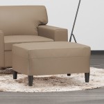 vidaXL Taburet, cappuccino, 70x55x41 cm, piele ecologică vidaXL Taburet, cappuccino, 70x55x41 cm, piele ecologică