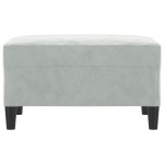 vidaXL Taburet, gri deschis, 70x55x41 cm, catifea vidaXL Taburet, gri deschis, 70x55x41 cm, catifea