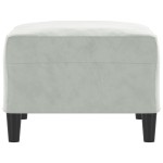 vidaXL Taburet, gri deschis, 70x55x41 cm, catifea vidaXL Taburet, gri deschis, 70x55x41 cm, catifea