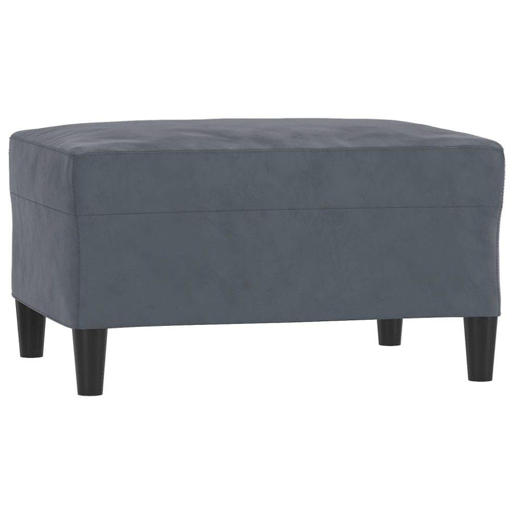 vidaXL Taburet, gri închis, 70x55x41 cm, catifea