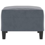 vidaXL Taburet, gri închis, 70x55x41 cm, catifea vidaXL Taburet, gri închis, 70x55x41 cm, catifea
