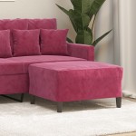 vidaXL Taburet, roșu vin, 70x55x41 cm, catifea vidaXL Taburet, roșu vin, 70x55x41 cm, catifea