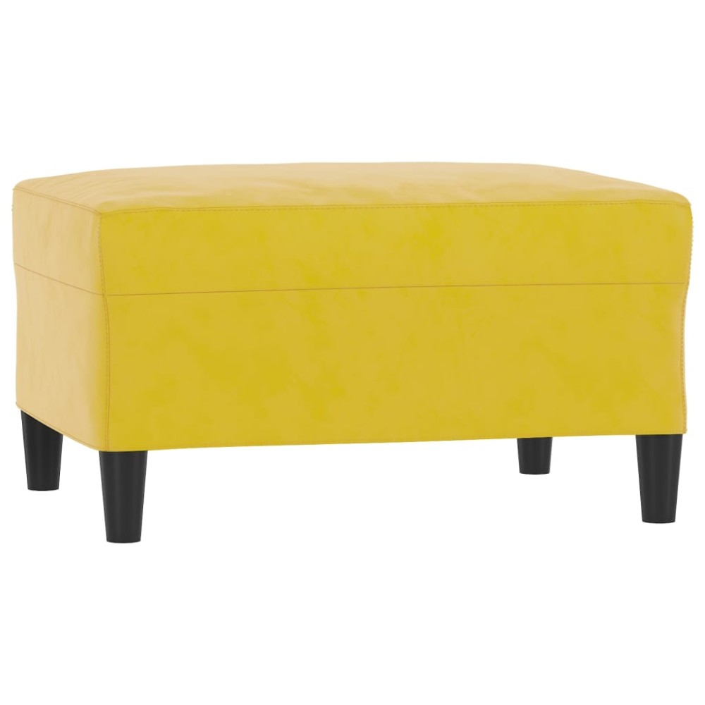 vidaXL Taburet, galben, 70x55x41 cm, catifea
