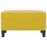vidaXL Taburet, galben, 70x55x41 cm, catifea vidaXL Taburet, galben, 70x55x41 cm, catifea