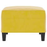 vidaXL Taburet, galben, 70x55x41 cm, catifea vidaXL Taburet, galben, 70x55x41 cm, catifea