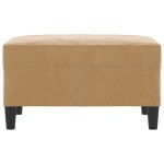 vidaXL Taburet, maro, 70x55x41 cm, catifea vidaXL Taburet, maro, 70x55x41 cm, catifea