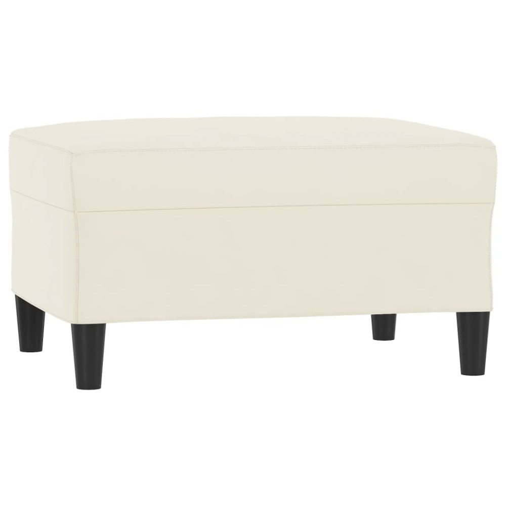 vidaXL Taburet, crem, 70x55x41 cm, catifea